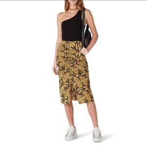 ba&sh Black and Gold Skirt